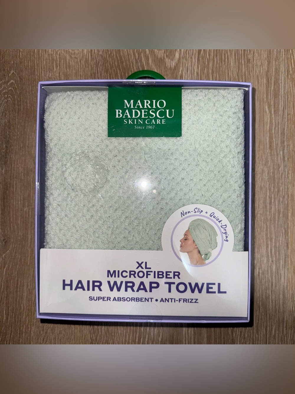 Mario Badescu XL Microfiber Hair Wrap Towel - Mint Green